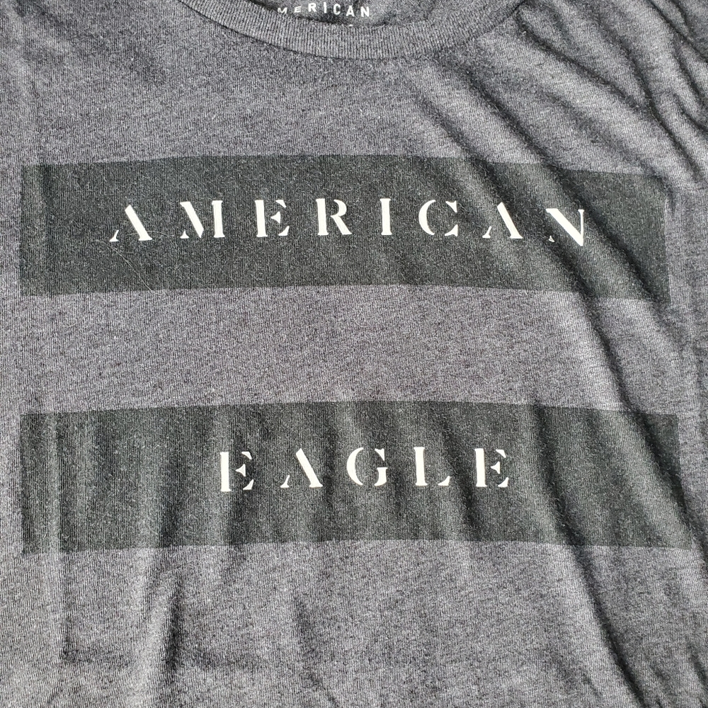 Mens american eagle gray tshirt size large - Picture 2 of 4